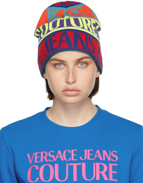 versace baby beanie|Versace jeans couture cap.